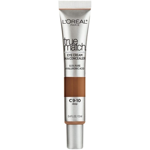 2 Pack L’Oréal Paris True Match Eye Cream Concealer, Deep C9-10 Hyaluronic Acid - Picture 2 of 9